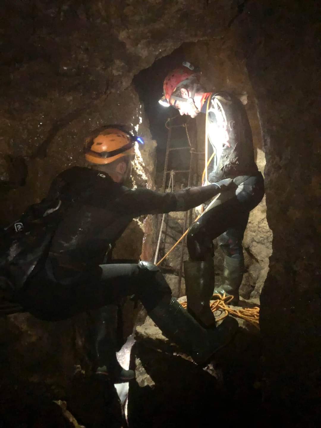 Rob E - Top of the sough ladders into Glebe Mine